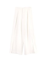 サイドスリットワイドパンツ/ホワイト