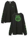 GLOBE L/S BIG TEE/ホワイト