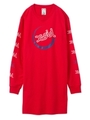 MILLS LOGO L/S TEE DRESS/レッド