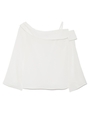 【emmi atelier】アシメブラウス/WHT