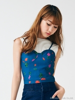 インナー付ローズビスチェ/ネイビー