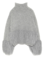 ファーボリュームニットプルオーバー/GRY