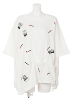 変形マッチトップス/ホワイト