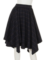 レイヤードイレヘムスカート/ネイビー