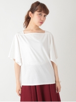 ・スクエアネックカットプルオーバー/オフホワイト