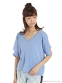 B17S9126TS　BACK OPENスラブTOPS/BLUE