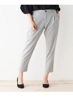 CARREMAN ストレッチテーパードパンツ/ブラック(019)