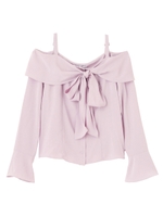 【sw】ビッグリボンブラウス/ピンク
