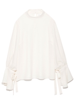 フレアーパフブラウス/NVY