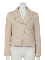 ライダースジャケット(ピンク,ベージュ)/ピンク