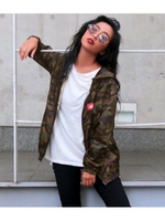 【ANAP】プリントマウンテンZIPパーカー/BK