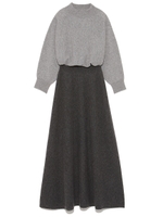 ウールカシミヤミモレワンピース/BEG