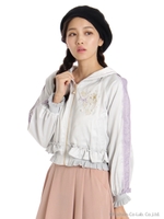 カップケーキ刺繍セーラースカジャン/ベージュ