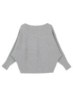 ドルマンスリーブニット/ブラウン