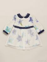 リンドウプリントワンピース/ブルー