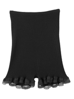 SALON by PJ/シルクレーヨンオーバーパンツ/ブラック