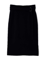 ストレッチオールニードルスカート/ダークブラウン5(055)