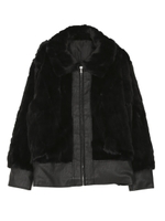 フェイクファーコンビバックルブルゾン/MIX