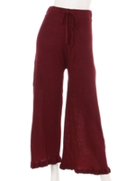 【Latina】カシミアタッチフリルリブニットワイドパンツ【別売りSETUP】/ブラウン(015)