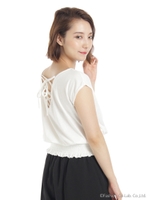 2WAYレースアップTOPS/WH