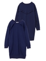 RUFFLE SWEAT DRESS/ネイビー
