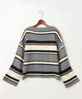 ミラノリブマルチボーダープルオーバー