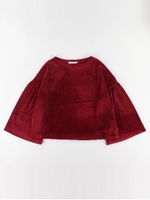 ・カットベロアプルオーバー/ピンク