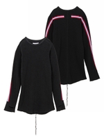 FACETASM RIB WUFFLE LONG TEE ZUK-1030-08/ブラック