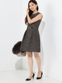 〓●JOC 17FW ツイード ベルト付き ワンピース/LT.GRAY