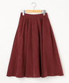 エステルピーチミドル丈フレアスカート