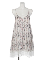 【愛され花柄】ベビードールキャミOP/ホワイト