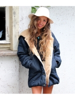 【ANAP】デニムボア中綿ジャケット/NVY