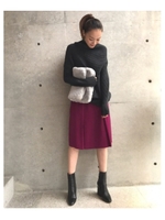 カロリナスカート/ダークブラウン(043)