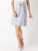 リボンベルト付タイトスカート/ピンク