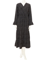 ドットフレアワンピース/ブラック