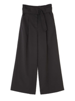 ベルト付ハイウエストワイドパンツ/グレー(020)