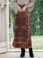 PERSIAN RUG プリントベロアスカート/柄A