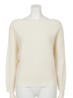 【Shelly island】横リブドルマンニットプルオーバー/グレー