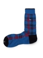 マドラスチェックソックス/ブルー(692)