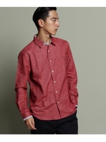 起毛デザインシャツ/レッド(062)