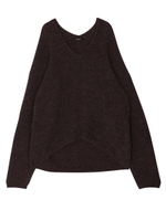 Round big ニット/BLK