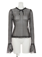 WP scallop lacy inner/ブラック