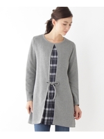 フロントチェックワンピース/ネイビー(093)