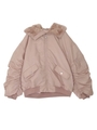 FAKE FUR HOODIE HEAVY MA-1/PNK