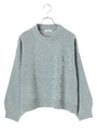 モールヤーンニットプルオーバー/ミント