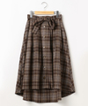 エターミンチェックイレギュラーヘムスカート