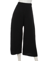 【Latina】ワイドリブスリットニットワイドパンツ【別売りSETUP】/ワイン(026)