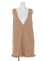 フリルミニオールインワン/ベージュ