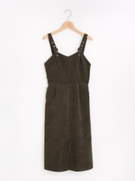 ミディ丈ジャンスカ/ブラウン