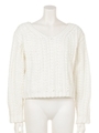 モールKnit VN TOP/WHT